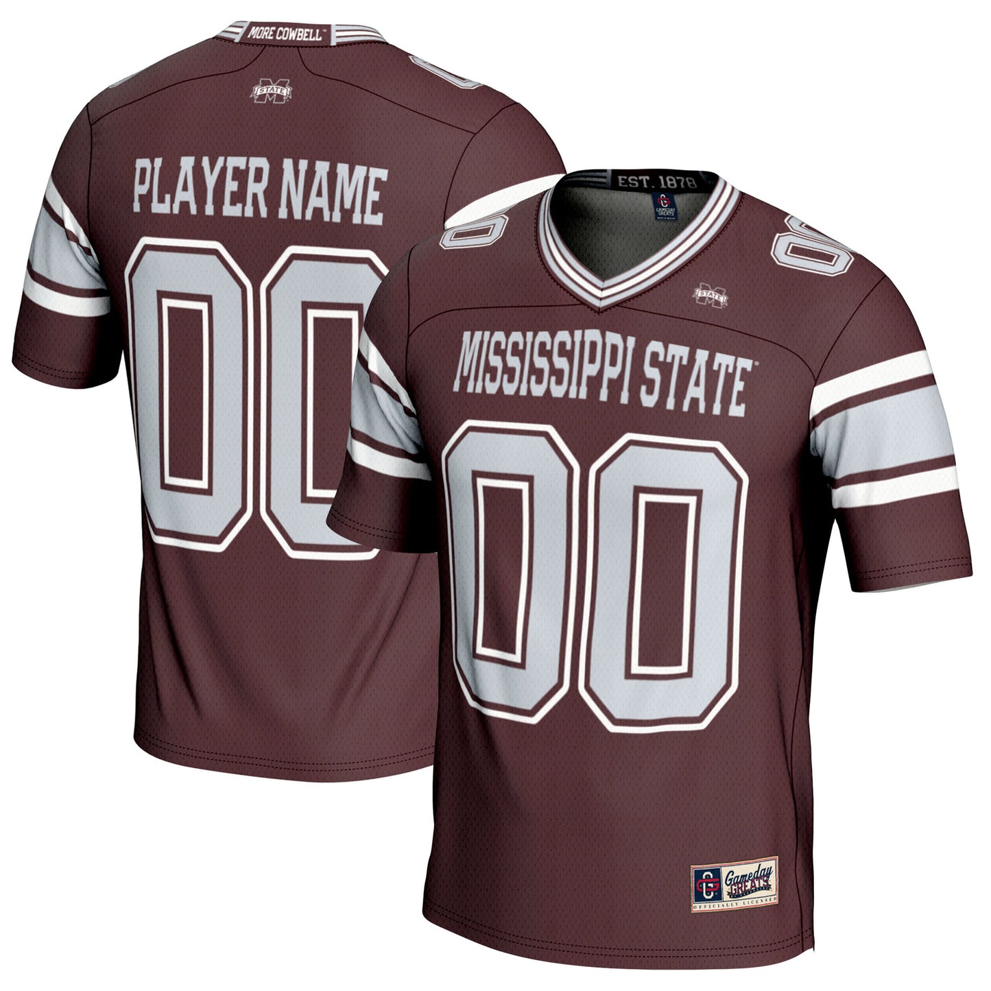 Youth GameDay Greats Maroon Mississippi State Bulldogs NIL Pick-A-Player Football Jersey