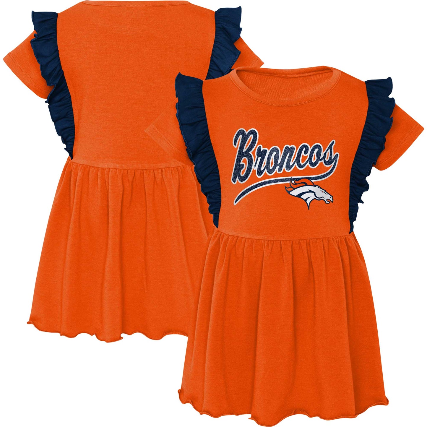 Girls Preschool Orange Denver Broncos Too Cute Tri-Blend Dress