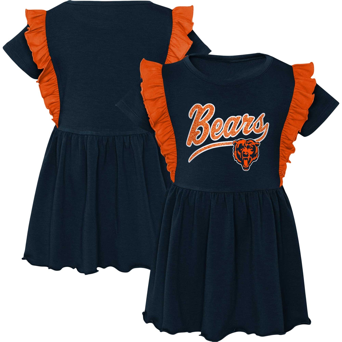 Girls Preschool Navy Chicago Bears Too Cute Tri-Blend Dress