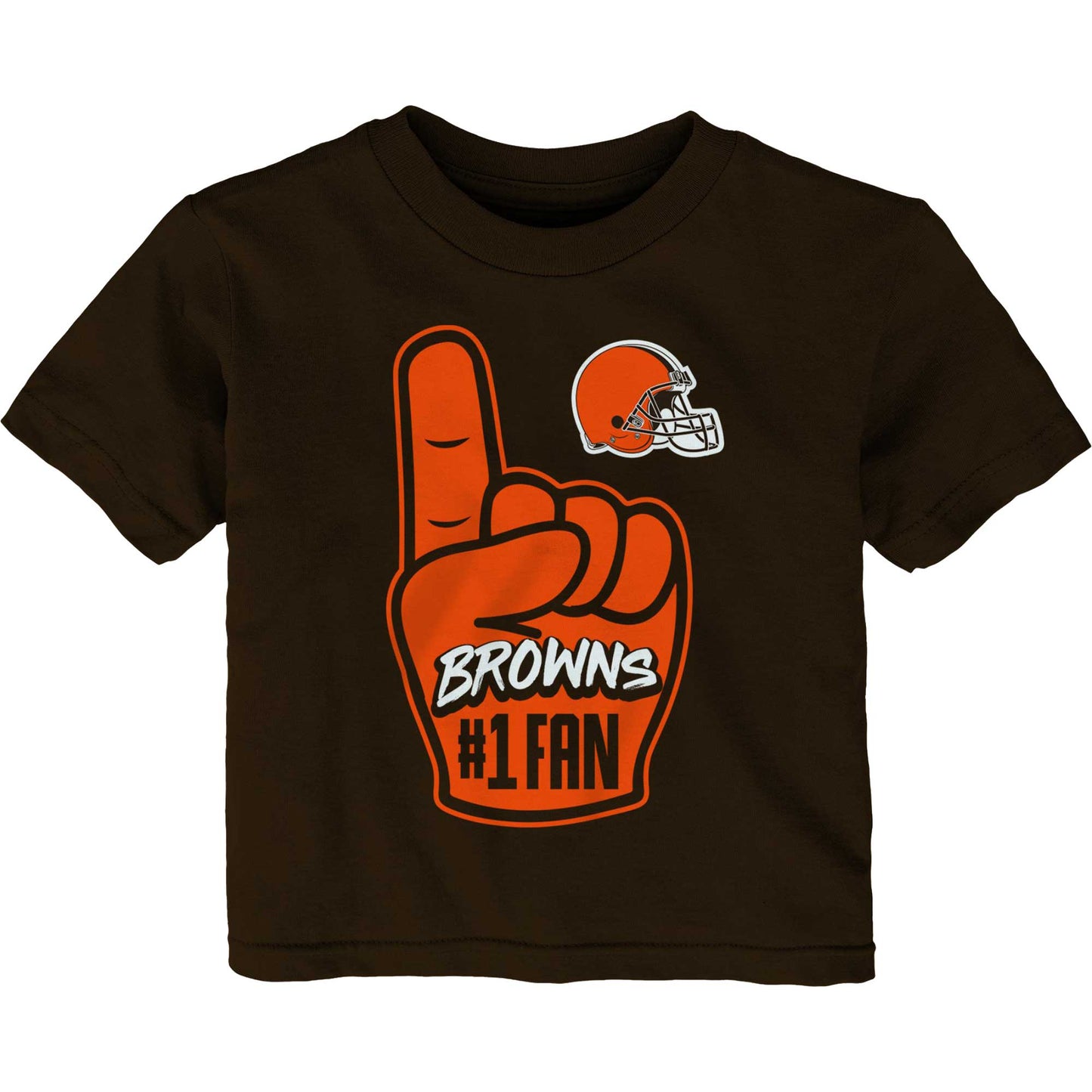 Infant Brown Cleveland Browns Hand-Off T-Shirt