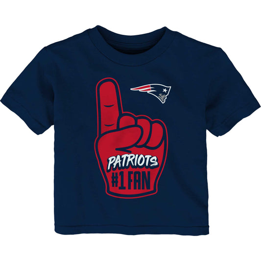 Infant Navy New England Patriots Hand-Off T-Shirt