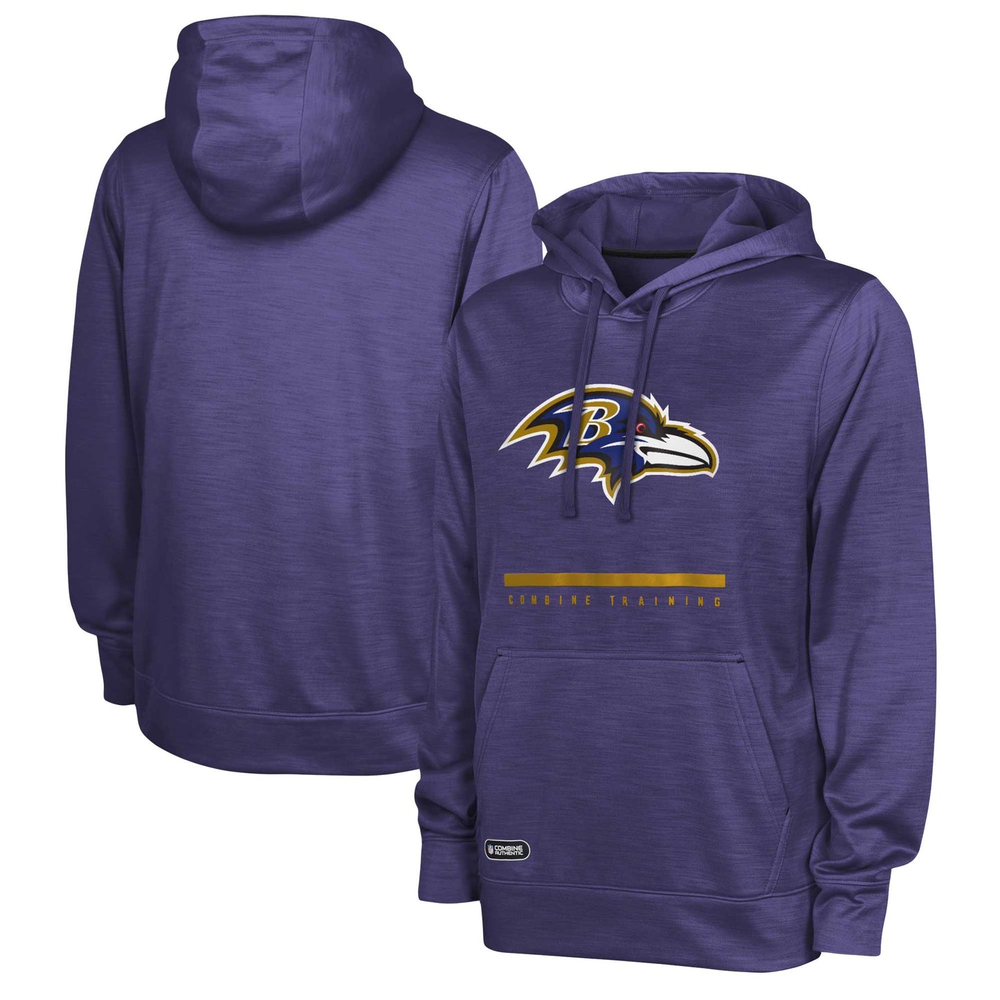Men's Purple Baltimore Ravens Speed Drill Streak Pullover Hoodie