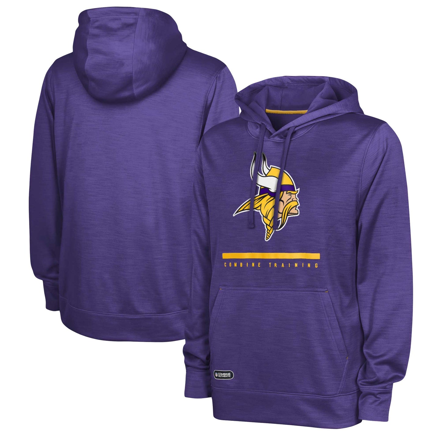 Men's Purple Minnesota Vikings Speed Drill Streak Pullover Hoodie