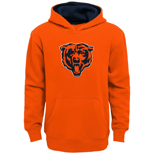 Youth Orange Chicago Bears Prime Pullover Hoodie