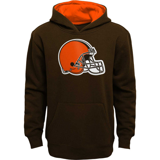 Youth Brown Cleveland Browns Prime Pullover Hoodie