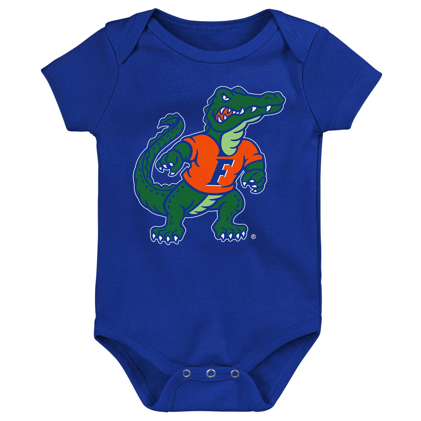 Newborn & Infant Royal Florida Gators Standing Mascot Bodysuit