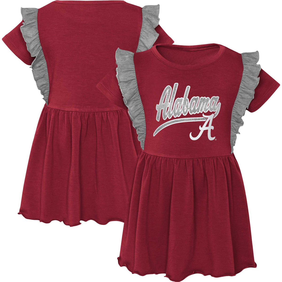 Girls Toddler Crimson Alabama Crimson Tide Too Cute Tri-Blend Dress