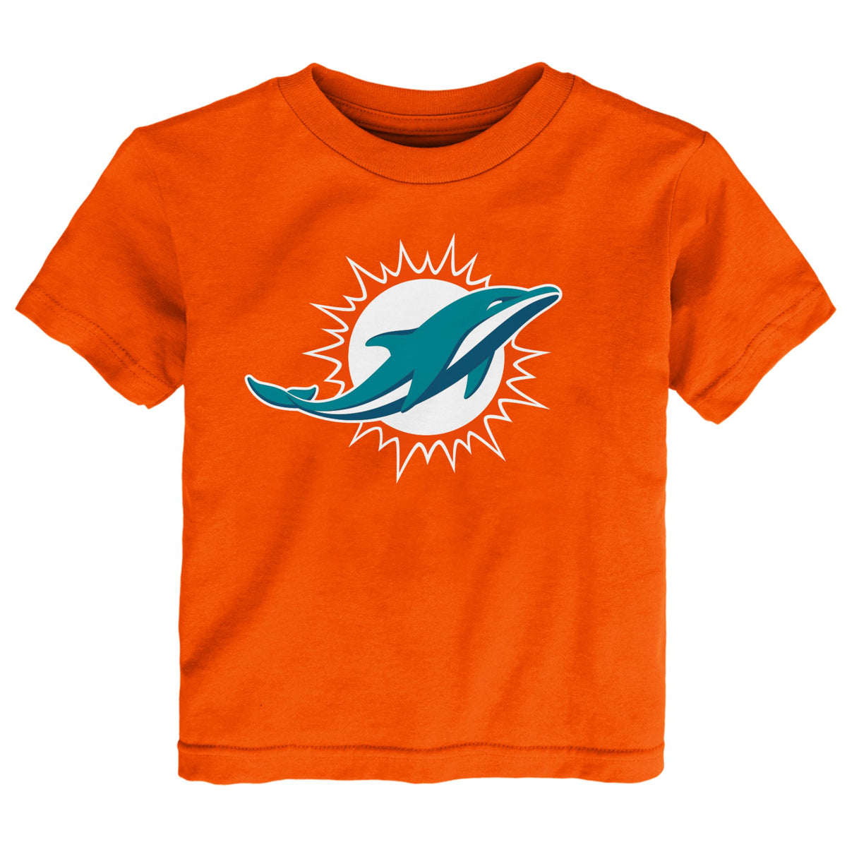 Toddler Orange Miami Dolphins Primary Logo T-Shirt
