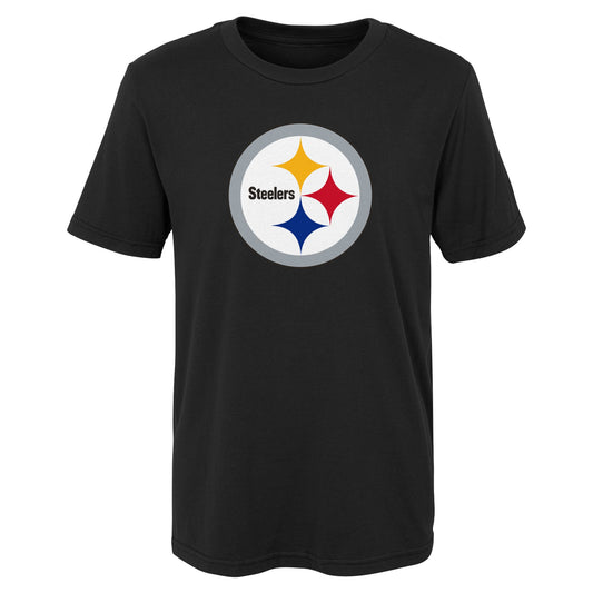 Preschool Black Pittsburgh Steelers Primary Logo T-Shirt