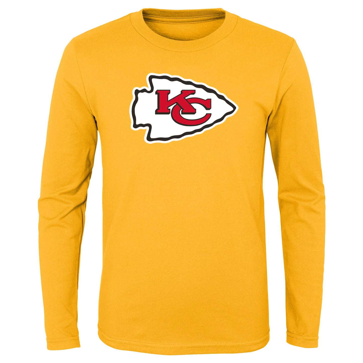 Preschool Gold Kansas City Chiefs Primary Logo Long Sleeve T-Shirt