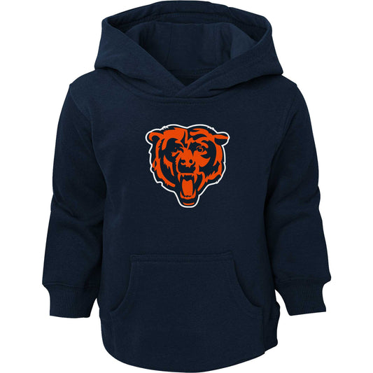 Toddler Navy Chicago Bears Logo Pullover Hoodie