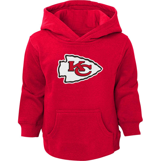 Toddler Red Kansas City Chiefs Logo Pullover Hoodie