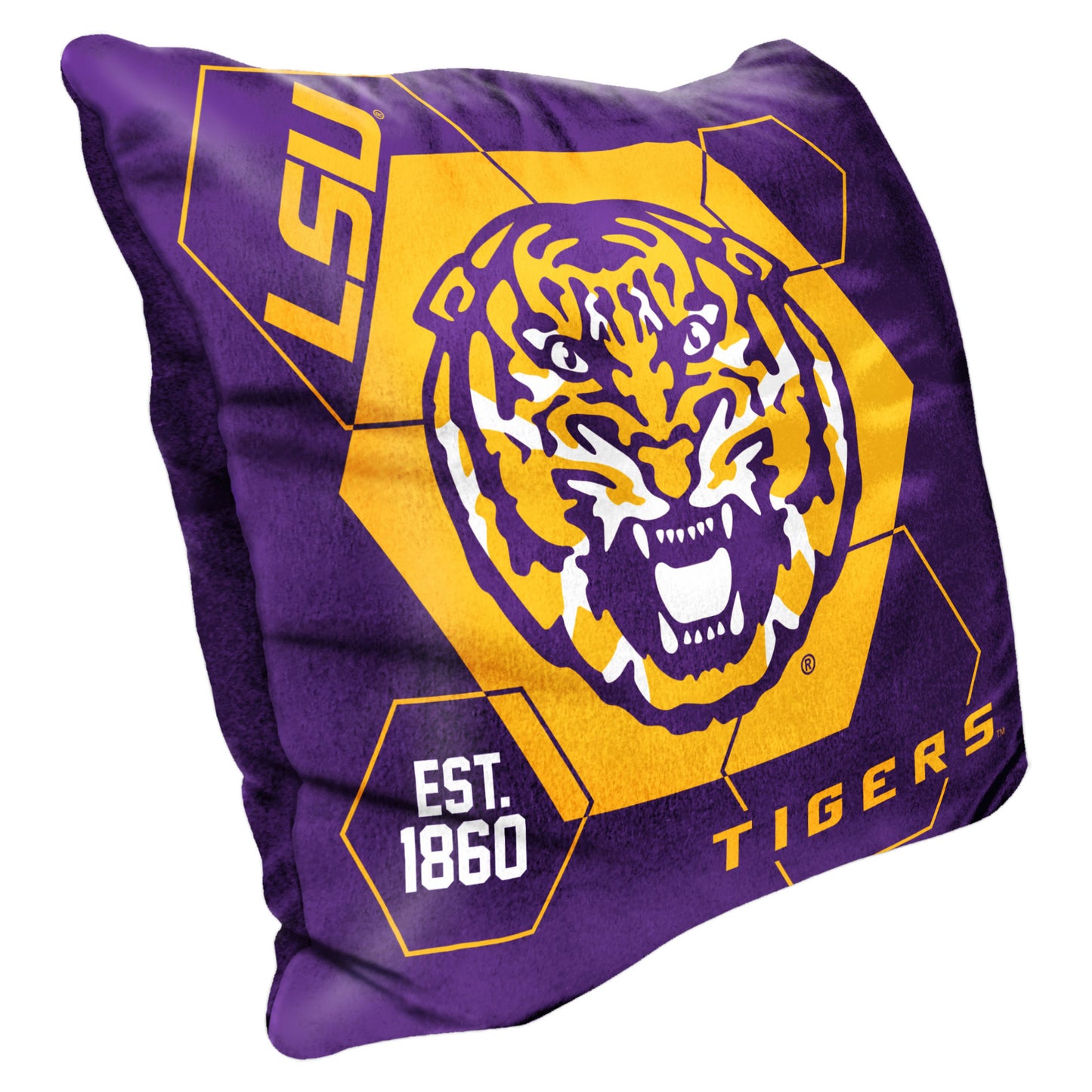 The Northwest Group  LSU Tigers 16" x 16" Connector Velvet Pillow