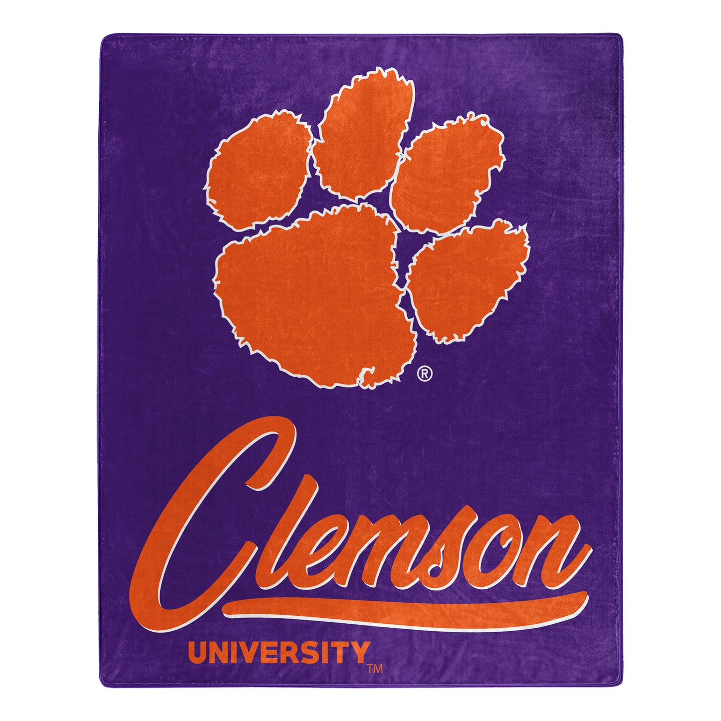 The Northwest Group  Clemson Tigers 50" x 60" Signature Raschel Plush Throw Blanket