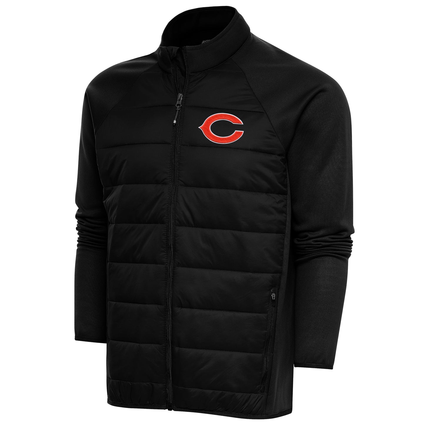 Men's Antigua  Black Chicago Bears Altitude Full-Zip Jacket