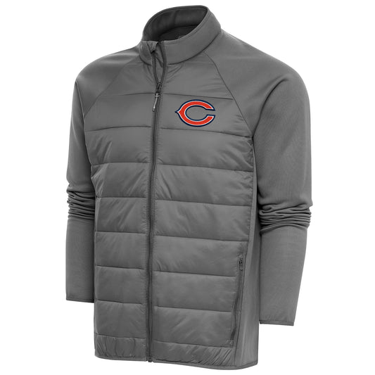Men's Antigua  Steel Chicago Bears Altitude Full-Zip Jacket
