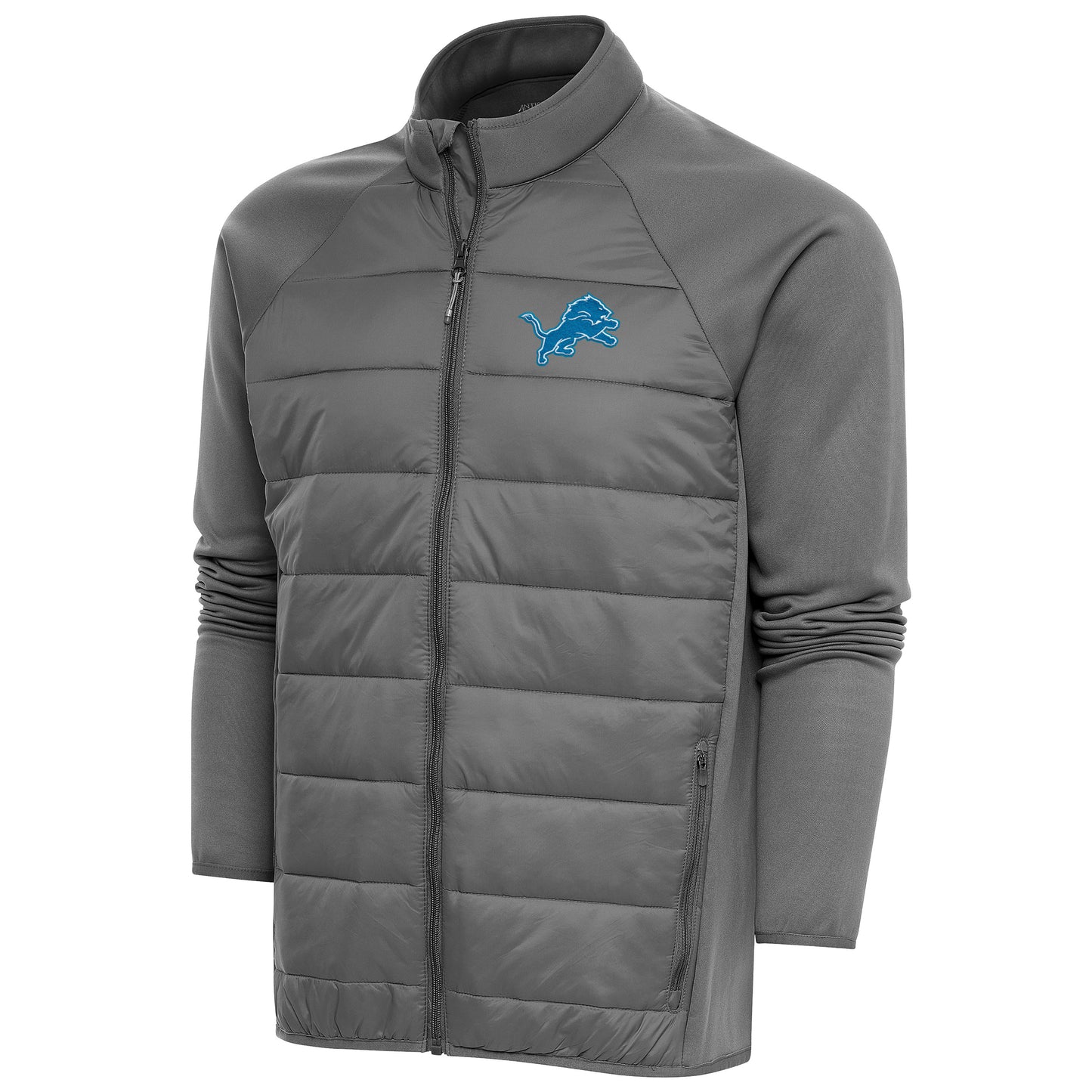 Men's Antigua  Steel Detroit Lions Altitude Full-Zip Jacket