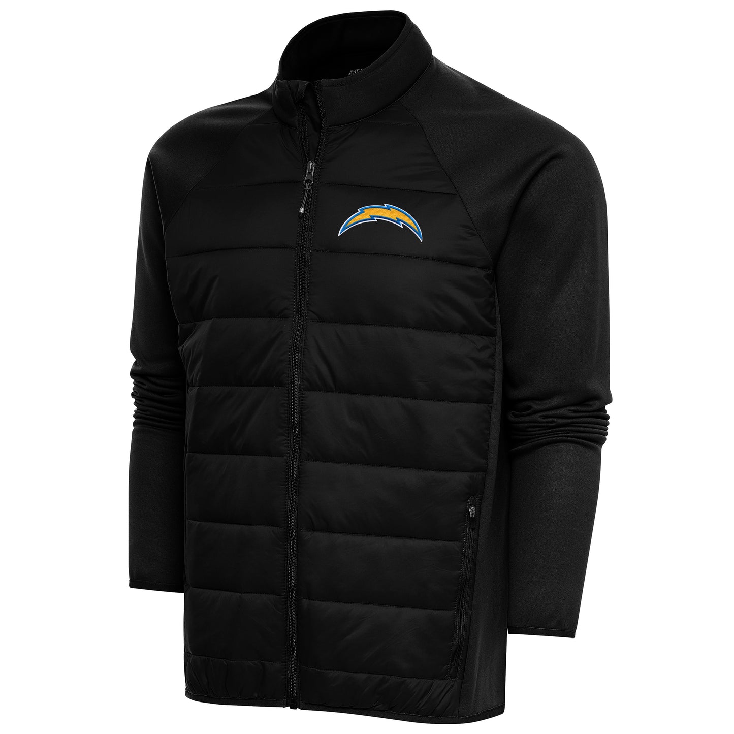 Men's Antigua  Black Los Angeles Chargers Altitude Full-Zip Jacket