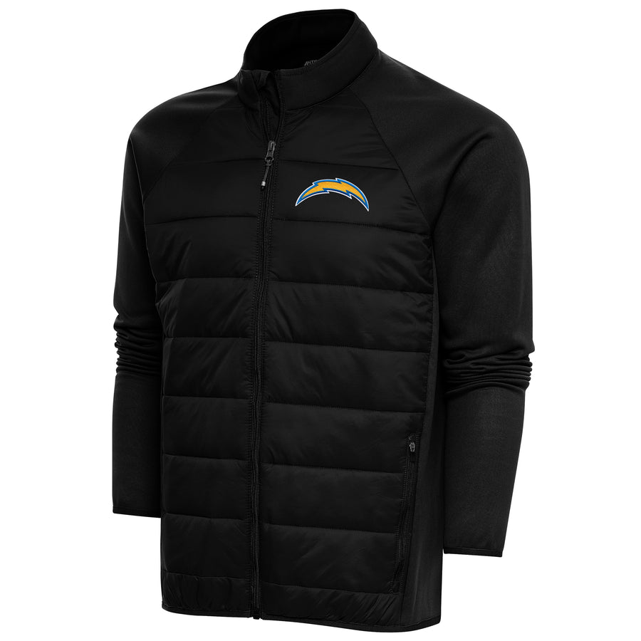 Men's Antigua  Black Los Angeles Chargers Altitude Full-Zip Jacket