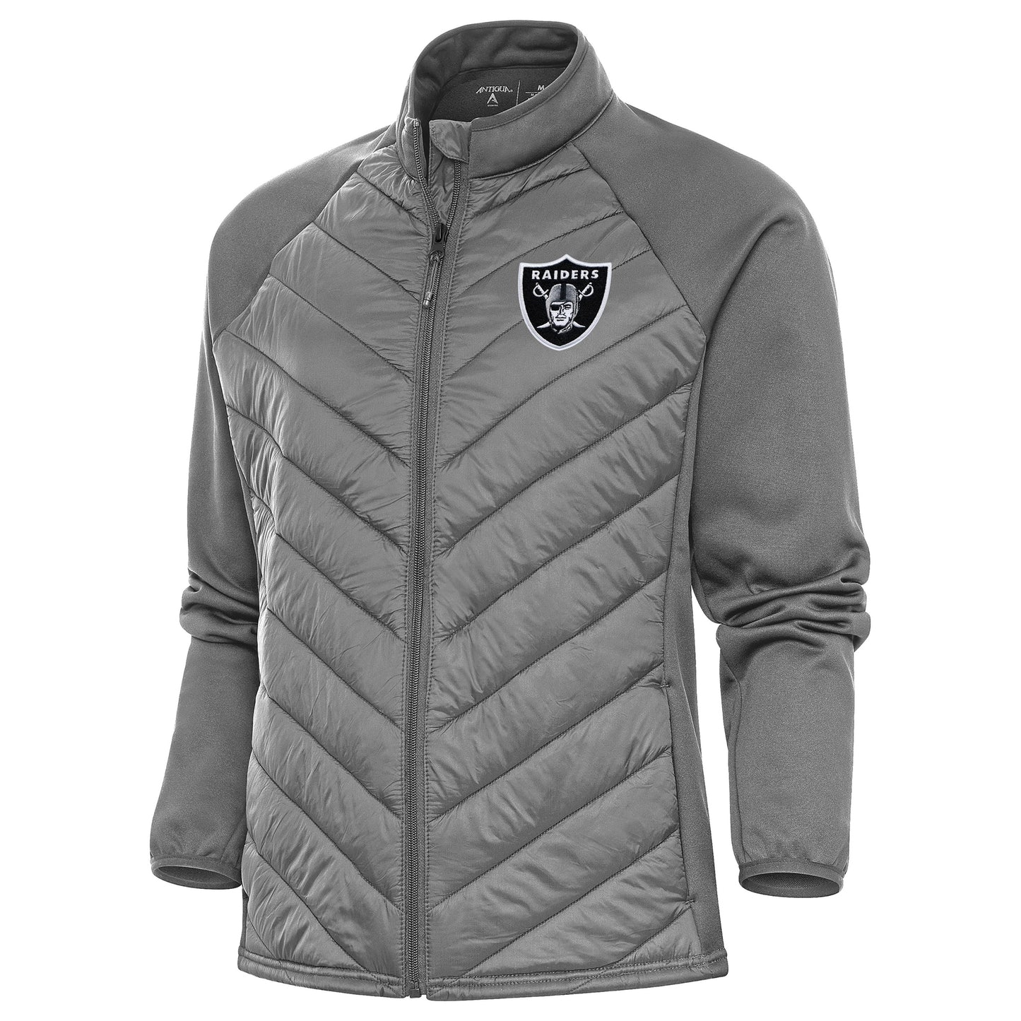 Women's Antigua  Steel Las Vegas Raiders Altitude Full-Zip Jacket