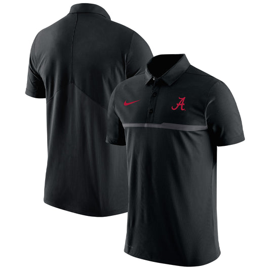 Men's Nike Black Alabama Crimson Tide Coaches Performance Polo