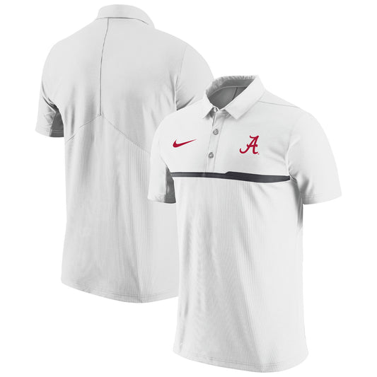 Men's Nike White Alabama Crimson Tide Coaches Performance Polo