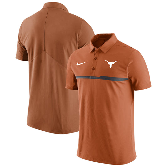 Men's Nike Burnt Orange Texas Longhorns Coaches Performance Polo