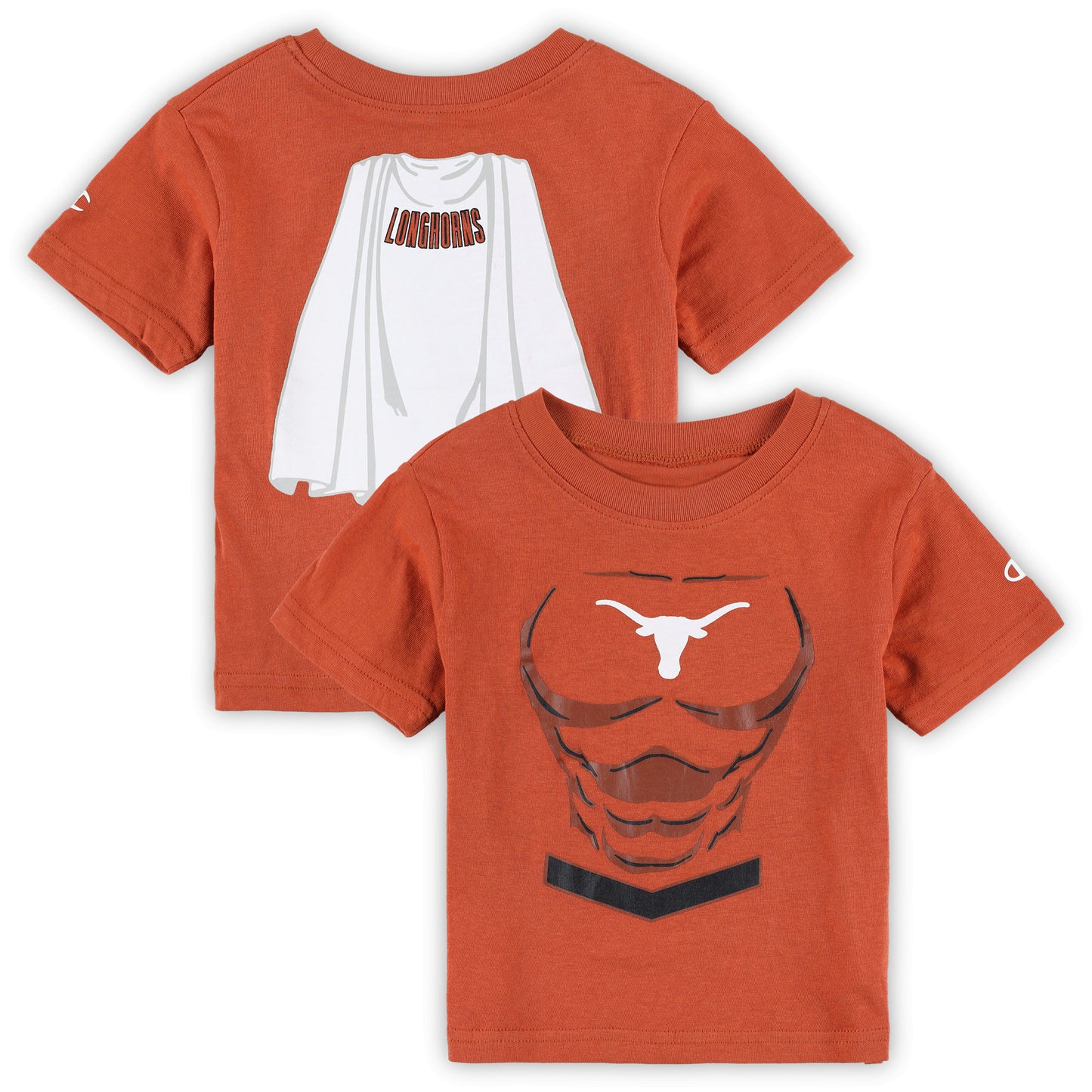 Toddler Champion Texas Orange Texas Longhorns Super Hero T-Shirt