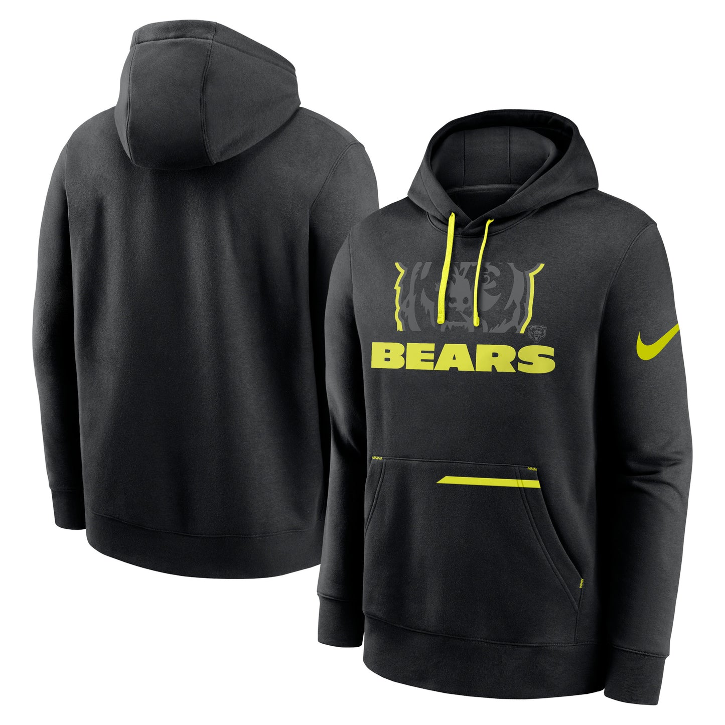 Men's Nike  Black Chicago Bears Volt Pullover Hoodie