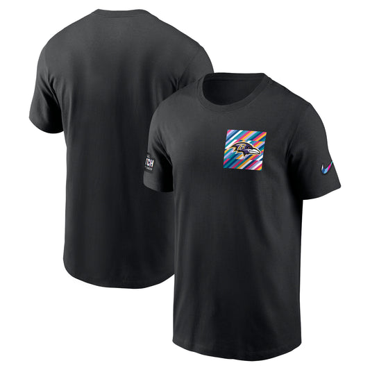 Men's Nike  Black Baltimore Ravens 2023 NFL Crucial Catch Sideline Tri-Blend T-Shirt