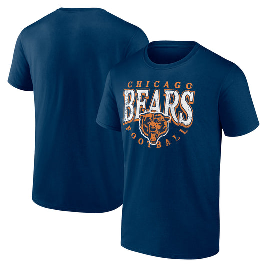 Men's Fanatics Navy Chicago Bears Game Of Inches T-Shirt