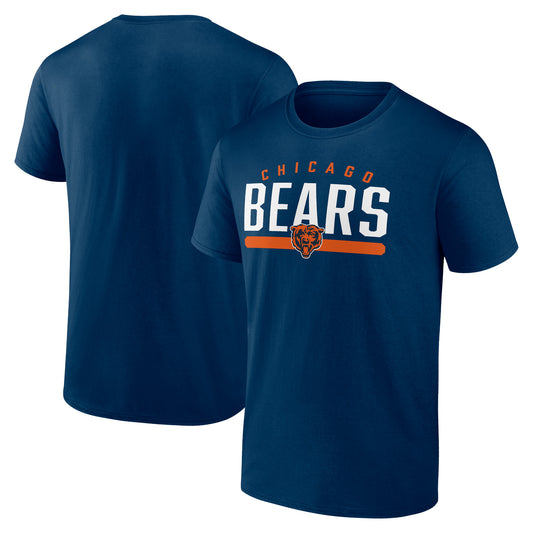 Men's Fanatics Navy Chicago Bears Arc and Pill T-Shirt