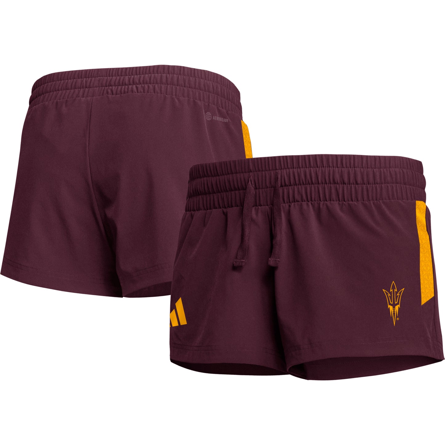 Women's adidas Maroon Arizona State Sun Devils 2023 Sideline Performance Shorts