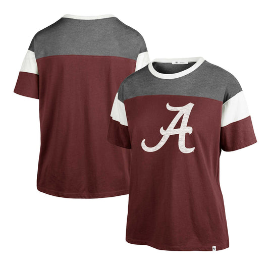 Women's '47 Crimson Alabama Crimson Tide Premier Time Off T-Shirt