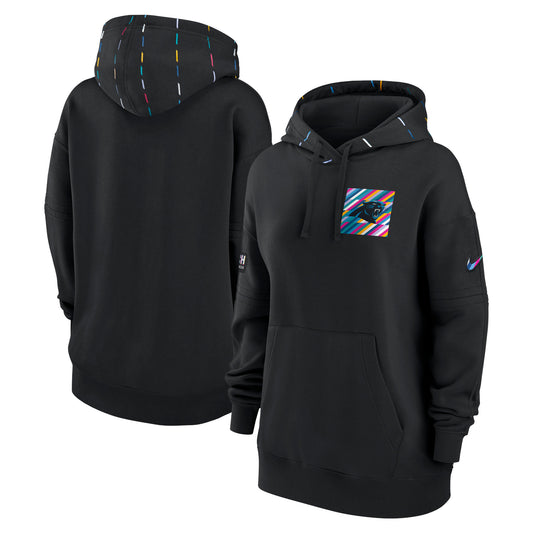 Women's Nike  Black Carolina Panthers 2023 NFL Crucial Catch Club Pullover Hoodie