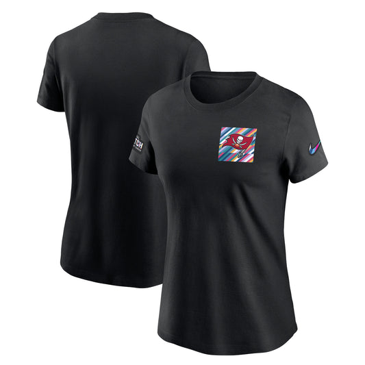 Women's Nike  Black Tampa Bay Buccaneers 2023 NFL Crucial Catch Sideline Tri-Blend T-Shirt