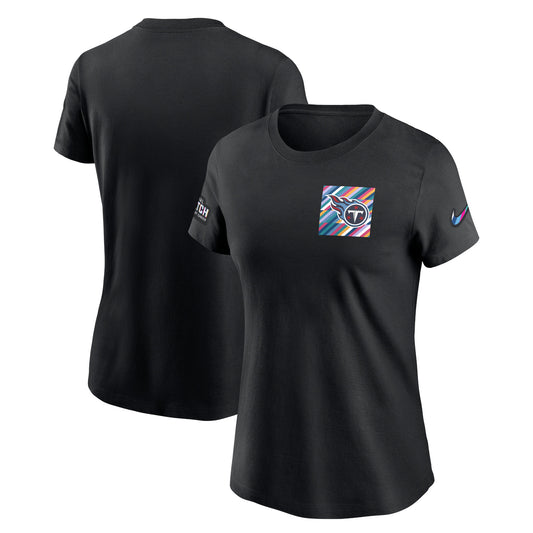 Women's Nike  Black Tennessee Titans 2023 NFL Crucial Catch Sideline Tri-Blend T-Shirt