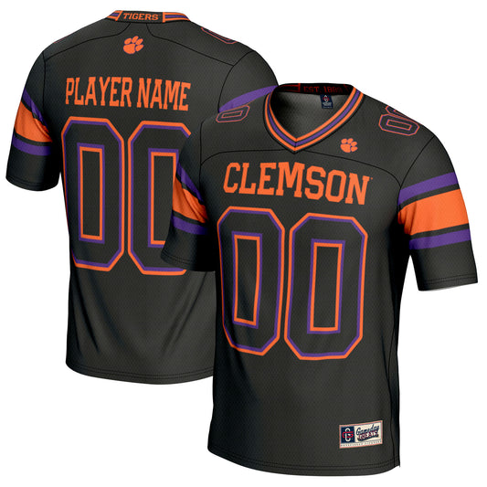 Men's GameDay Greats Black Clemson Tigers NIL Pick-A-Player Football Jersey