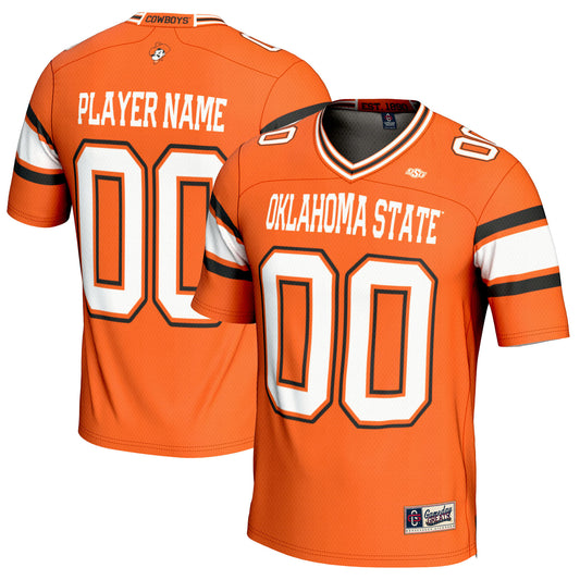 Men's GameDay Greats Orange Oklahoma State Cowboys NIL Pick-A-Player Football Jersey