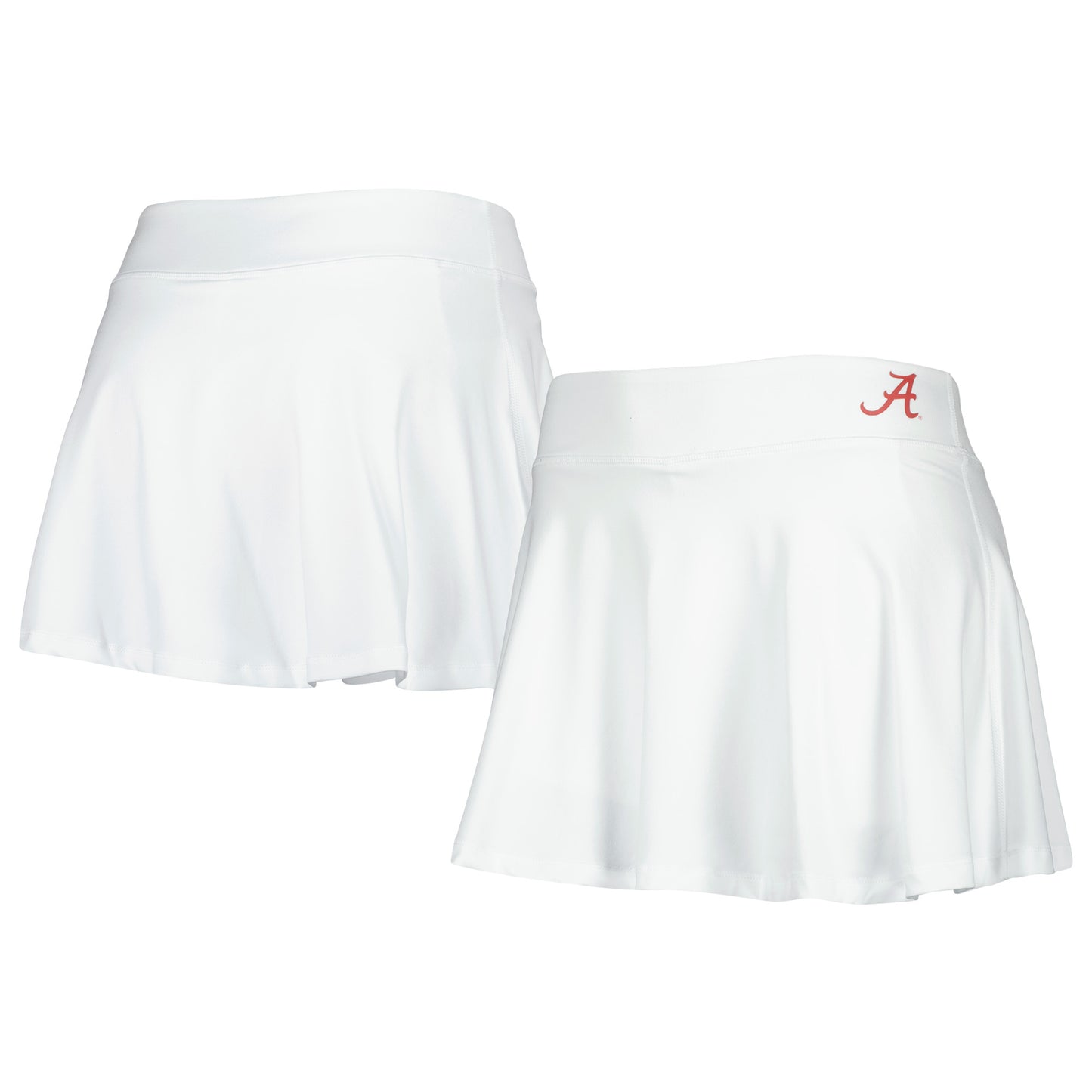 Women's ZooZatz White Alabama Crimson Tide Flowy Skort