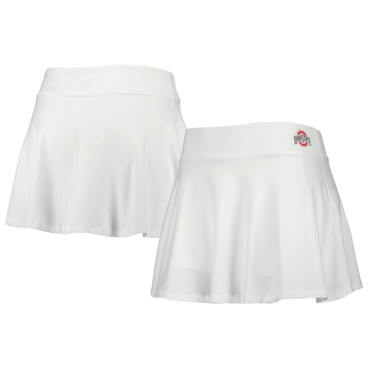 Women's ZooZatz White Ohio State Buckeyes Flowy Skort