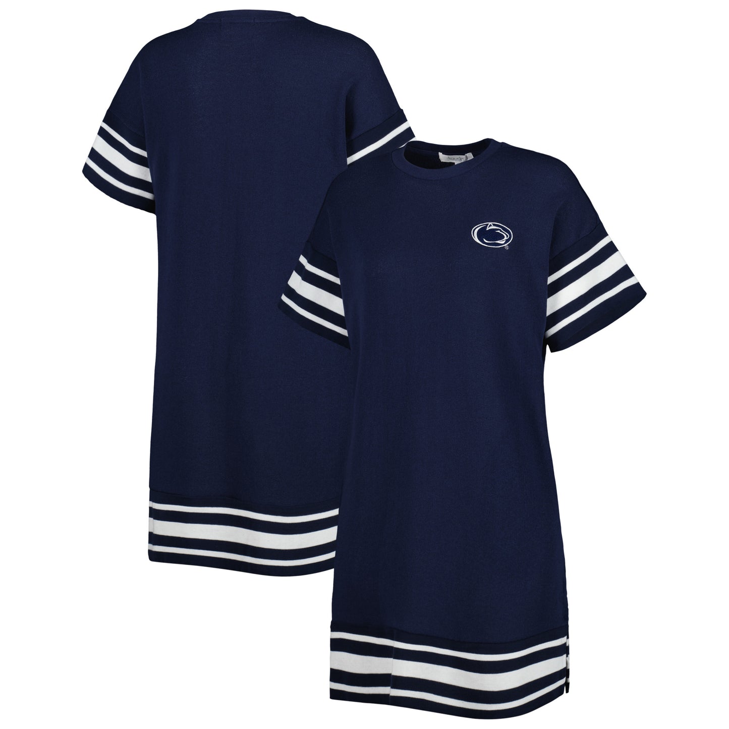 Women's Touch Navy Penn State Nittany Lions Cascade T-Shirt Dress