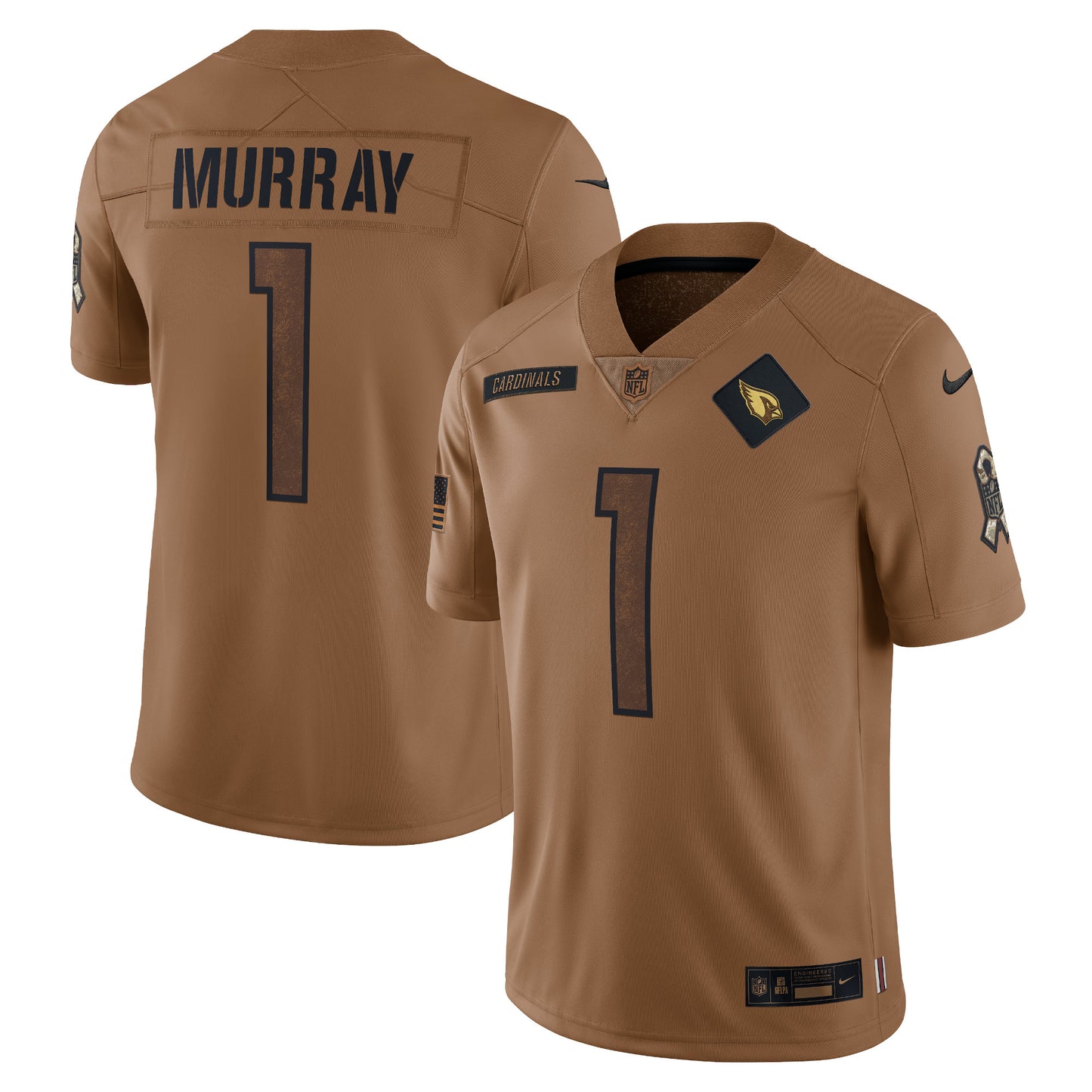 Men's Nike Kyler Murray Brown Arizona Cardinals 2023 Salute To Service Limited Jersey