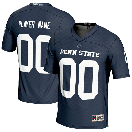 Men's GameDay Greats Navy Penn State Nittany Lions NIL Pick-A-Player Football Jersey