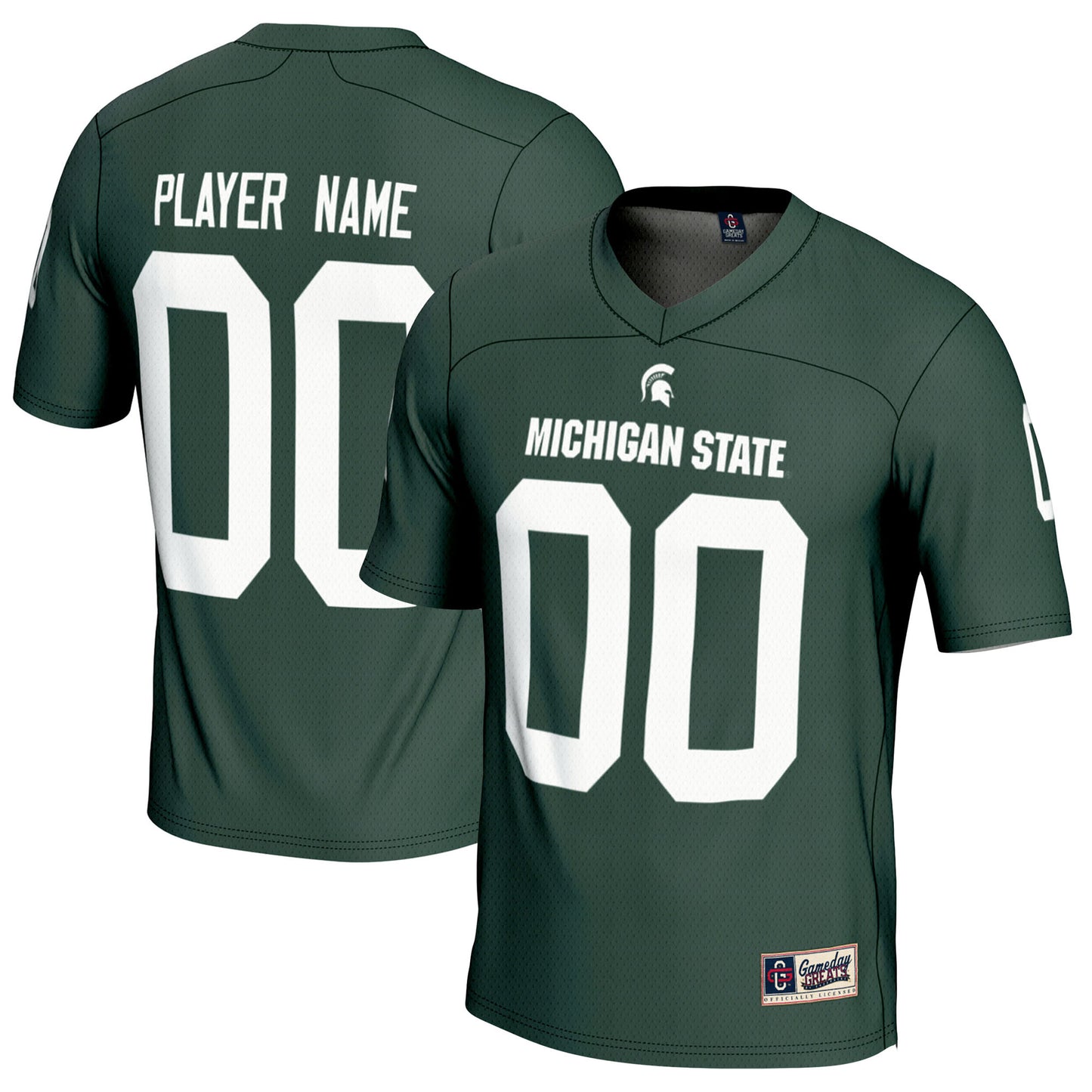 Youth GameDay Greats Green Michigan State Spartans NIL Pick-A-Player Football Jersey