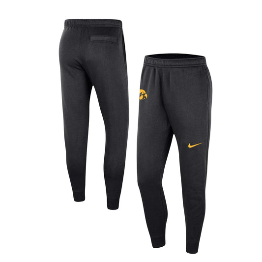 Men's Nike Black Iowa Hawkeyes Club Fleece Pants