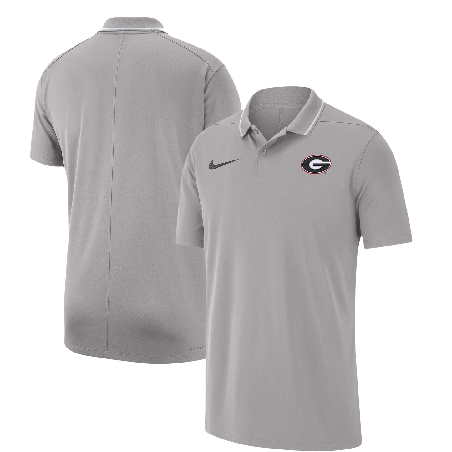 Men's Nike Gray Georgia Bulldogs 2023 Coaches Performance Polo