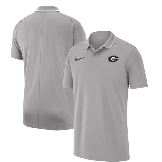 Men's Nike Gray Georgia Bulldogs 2023 Coaches Performance Polo
