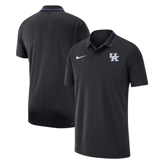 Men's Nike Black Kentucky Wildcats 2023 Coaches Performance Polo