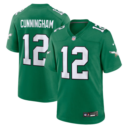 Men's Nike Randall Cunningham Kelly Green Philadelphia Eagles Alternate Retired Player Game Jersey